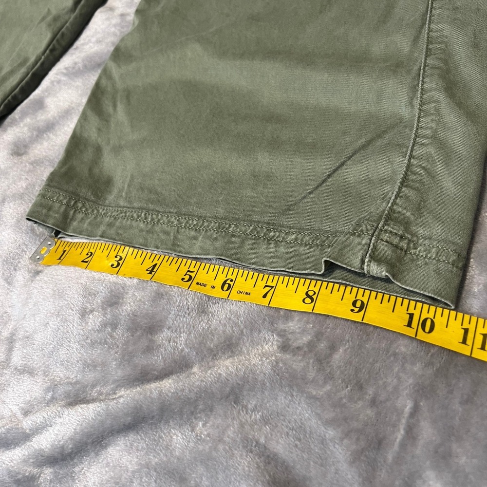 American Eagle Green Cargo Pants Womens 10 Regular Wide Leg Baggy Utility Y2K - Picture 7 of 9